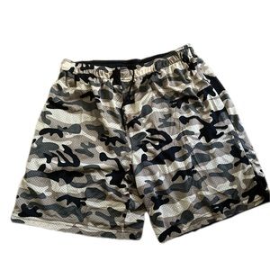 Army Print String Shorts